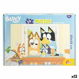 Puzzle Infantil Bluey Doble cara 24 Piezas 50 x 35 cm (12 Unidades) Precio: 64.58999965. SKU: B1E5DCCE24