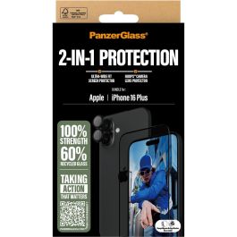 PanzerGlass 2-in-1 Bundle Protector de Pantalla para iPhone 16 Plus