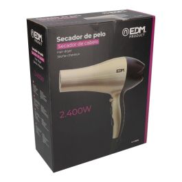 Edm Secador de Pelo Profesional Iónico 1900 - 2300 W con Difusor y Boquilla para Rizos Definidos