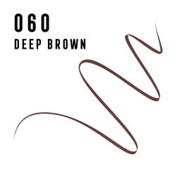 Max Factor Masterpiece Micro Marker Rotulador de Cejas #60-Deep Brown 1 ml - Punta Ultrafina, Duración 24h