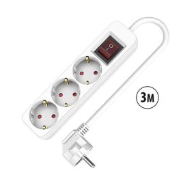 Regleta Enchufes 3 Tomas con Interruptor TM Electron 3680 W Blanco (3 m) Precio: 8.49999953. SKU: B185CFENRG
