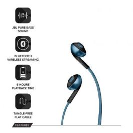 Auriculares Inalámbricos Intrauditivos JBL Tune 205BT/ Con Micrófono/ Bluetooth/ Azul