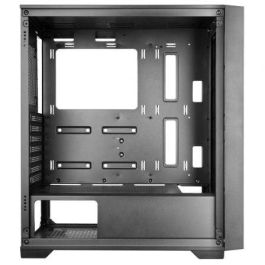 Mars Gaming MCWOODC Caja Gaming Semitorre MC-WOOD con Frontal de Madera y Panel Lateral Cristal Cromado, AIO 360mm