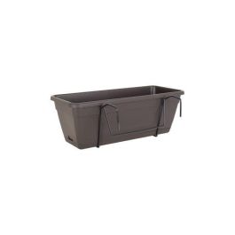 Artevasi Venezia Maceta rectangular con sistema de autorriego, 10 L, gris antracita, 49x19.5x16.6 cm, ideal para balcón y con fijaciones Precio: 24.89000008. SKU: B14KM6PNMN