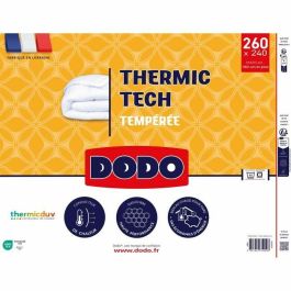 Dodo DOD3307419759596 - Edredón nórdico templado THERMIC TECH 250 g/m² - 240 x 260 cm - Blanco