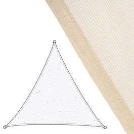 Velas de sombra Toldo 3,5 x 3,5 m Beige Polietileno 350 x 350 x 0,5 cm