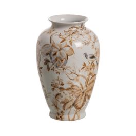Jarrón Blanco-Marrón Porcelana 19 X 19 X 33 cm Precio: 84.5064. SKU: B1K6BHKDMH