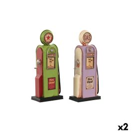 Figura Decorativa Home ESPRIT Magenta Pistacho Vintage gasolinera 7 x 4 x 17 cm (2 Unidades) Precio: 19.49999942. SKU: B1H75VBLRL