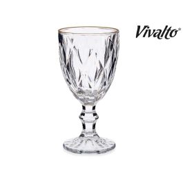 Copa Vino 330Ml Diamante Filo Oro Vivalto 9X17CM (36 Unidades) Copa Vino 330Ml Diamante Filo Oro Vivalto 9X17CM (36 Unidades)