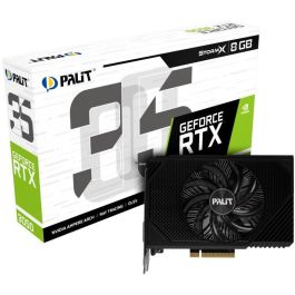 Palit RTX 3050 StormX Tarjeta Gráfica, 8GB GDDR6, 1 Ventilador, Negra
