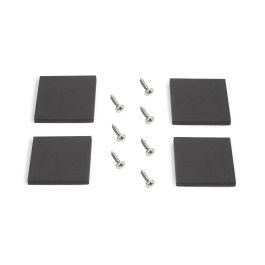 Emuca Juego de patas rectangulares Square para mesa, ancho 600mm, Acero, Pintado blanco