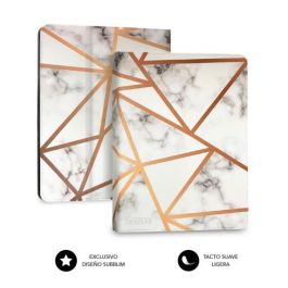 SUBBLIM funda de tablet con teclado bluetooth Keytab Pro BT Trendy Marmol Blanco