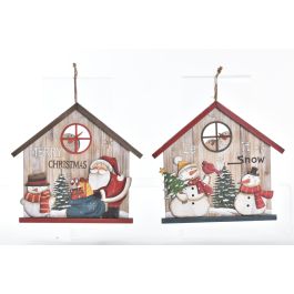DKD Home Decor Decoración Colgante Navidad Tradicional de Madera Rojo Verde 2x28x30cm (Set de 6 Unidades Surtidas) Precio: 46.88508. SKU: B1HP9YK73Z
