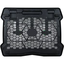 Conceptronic THANA06B Base Refrigeradora para Portátil 15.6" con 2 Ventiladores de 12.5cm, USB, Negro y Azul