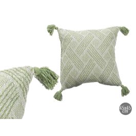 Cojin Jacquard Verde 45X45 Cm Surtidos Giftdecor (12 Unidades)