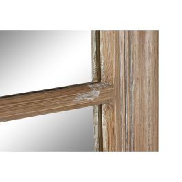 Espejo de pared Home ESPRIT Natural Ventana Decapé 70,5 x 4 x 170,5 cm