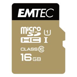 EMTEC Tarjeta MicroSDHC 16GB UHS-I U1 EliteGold Clase 10 con Adaptador SD - Velocidad 85MB/s Lectura, 21MB/s Escritura Precio: 32.49999984. SKU: B1B9ZFKTPV