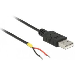DeLOCK Cable USB 2.0 Tipo-A Macho a 2x Extremos de Cable Abiertos para Conexiones Personalizadas