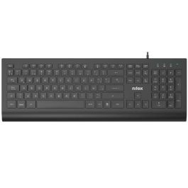 Teclado Nilox NXKBE000014 Negro Qwerty Español