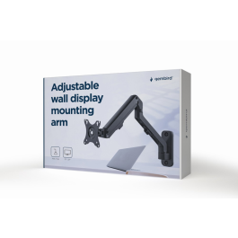 Gembird MA-WA1-02 Soporte de Pared Brazo Único para Monitor Ergonómico Articulado 27" (2-7 kg) VESA 75x75 100x100 Negro Precio: 31.50000018. SKU: B1AJL2LGV2