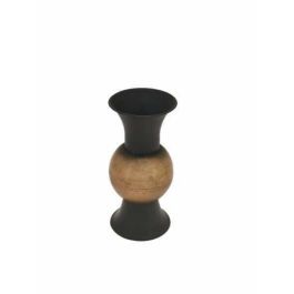 DKD Home Decor Jarrón Vintage de Metal Negro Cobrizo 14x32x14 cm Precio: 10.57056. SKU: S3031015