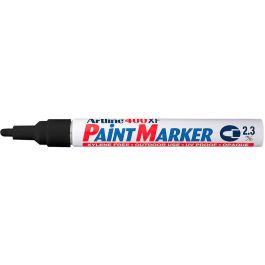 Rotulador Artline Marcador Permanente Ek-400 Xf Negro -Punta Redonda 2.3 mm -Metal Caucho Y Plastico 12 unidades