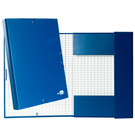 Liderpapel Carpeta Proyectos Folio Lomo 30mm Cartón Forrado Azul