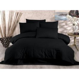 Juego de Cama ASI8683743939176 - 1 Funda Nórdica 220x240 cm y 2 Fundas Almohada 60x60 cm - 70% Poliéster 30% Algodón - Negro Precio: 49.7899996. SKU: B153HVF8XM