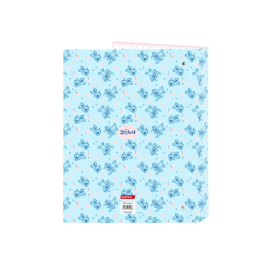 Safta Carpeta de Anillas Folio 4 Anillas 25 mm Mixtas Carton Forrado Stitch Ohana