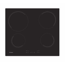 CANDY CH64CCB - Placa vitrocerámica - 4 zonas - 6500 W - W 56 x D 49 cm - Revestimiento de vidrio - Negro Precio: 217.8899998. SKU: S7112398