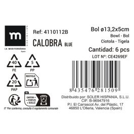 Bol Calobra Azul 13.2x5 cm - Inde (24 Unidades) Bol Calobra Azul 13.2x5 cm - Inde (24 Unidades)