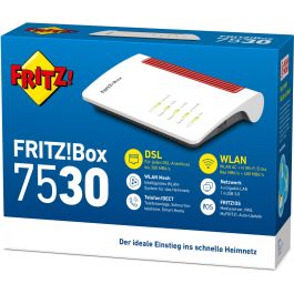 AVM FRITZ!Box 7530 Router A/VDSL Wi-Fi 5 Doble Banda Ethernet ADSL Negro Rojo Blanco