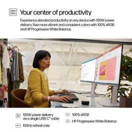 HP 524pu Monitor Series 5 Pro 23.8 pulgadas FHD USB-C con Power Delivery 100W y conexión de un solo cable para PC