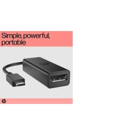 HP G2 USB-C a DisplayPort Adapter para Conexión de Pantallas 8K UHD, Adaptador Plug & Play Portátil para Flujo de Trabajo Sin Restricciones HP G2 USB-C a DisplayPort Adapter para Conexión de Pantallas 8K UHD, Adaptador Plug & Play Portátil para Flujo de Trabajo Sin Restricciones