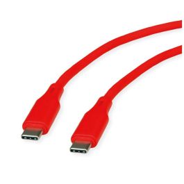 ROLINE 11.02.9121 Cable USB 2.0 Tipo C a C, Silicona, 60W, Rojo, 1 m Precio: 15.8389. SKU: B1BAVSLMY8