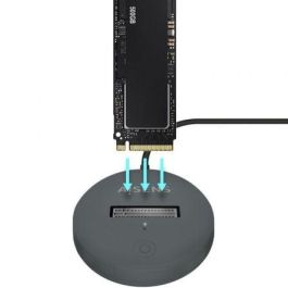 AISENS - USB-C DOCK M.2 (NGFF) ASUC-M2D014-GR SATA/NVME A USB3.1 GEN2, GRIS