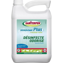 Saniterpen Desinfectante concentrado olores Plus - Para alojamiento y equipo transporte mascotas - 5 L Precio: 89.49999982. SKU: B1JM7LS52S