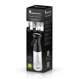 Masterpro Set 3 Piezas Botella Aceite en Spray 200ml, Cepillo 20x5cm y Embudo Silicona Negro/Transparente