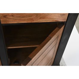 Buffet DKD Home Decor Negro Negro 45 x 86 x 200 cm Buffet DKD Home Decor Negro Negro 45 x 86 x 200 cm