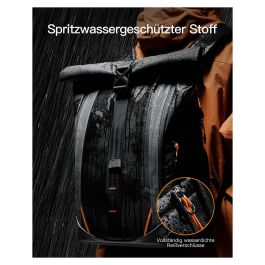 Inateck Mochila para Portátil BP01009 15.6"-16" Negro 22-26.8L Poliéster Resistente al Agua