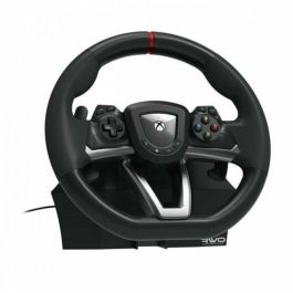 Hori HOR0810050910187 Volante de carreras Overdrive, incluye Pedales, compatible con PC y Xbox, Negro