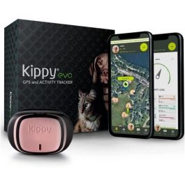 KIPPY - Collar GPS para Perros y Gatos - Evo - 38 GR - Impermeable - Pétalo Rosa