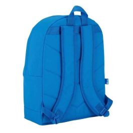 Safta Mochila RCD Espanyol 32,5x43x15 cm Poliéster 600D Blanco y Azul