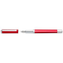 STAEDTLER Pluma estilográfica triplus 474 Rojo Fino recargable con cartucho Azul Acero inoxidable Precio: 35.78999952. SKU: B194J677A9