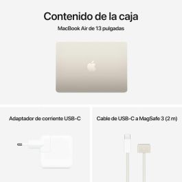 Apple Portátil MacBook Air con Chip M4, 24 GB RAM, 512 GB SSD, Pantalla Liquid Retina WQXGA 13.6" y Touch ID - Color Estrellado Apple Portátil MacBook Air con Chip M4, 24 GB RAM, 512 GB SSD, Pantalla Liquid Retina WQXGA 13.6" y Touch ID - Color Estrellado