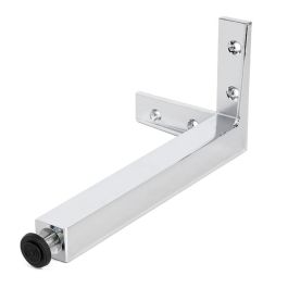 MAFOS Pata Metálica de Zamak Estilo Quadro para Muebles, Acabado Cromo Brillo, Altura 200mm
