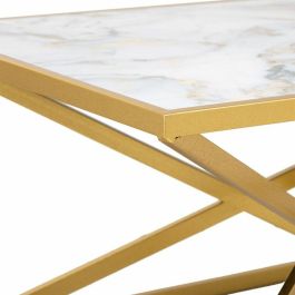 Mesa de Centro Alexandra House Living Oro Metal Papel Hierro Madera MDF 60 x 45 x 110 cm