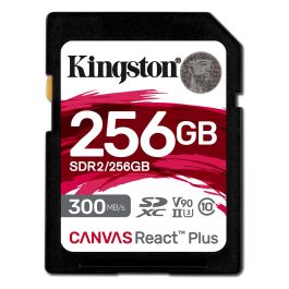 Kingston Tarjeta SDXC Canvas React Plus 256GB UHS-II U3 V90 300MB/s Lectura 260MB/s Escritura Precio: 338.49999986. SKU: B1DNDJ3HDZ