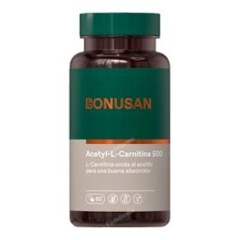 BONUSAN Acetyl L-Carnitina 500 mg 60 Vcaps - Aminoácido L-carnitina para personas mayores, liposoluble, buena absorción Precio: 34.9900001. SKU: B1FHFR63BV