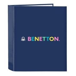 Carpeta de anillas Benetton Cool Azul marino A4 27 x 33 x 6 cm Precio: 5.79000004. SKU: B1JYS2LP54